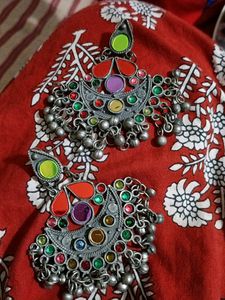 Afghan Mirror Earrings