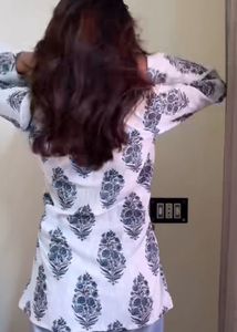 Square neck short kurta