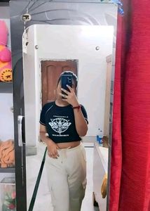 Girls Stylish Crop T Shirt