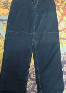 Dark Blue Wide Leg Jeans