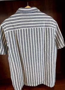 ZARA Men’s Striped Casual Shirt – Size M – Premium