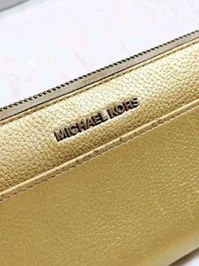 Michael Kors Pale Gold Continental Leather Wallet