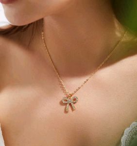 Bow Tie Pendant Necklace