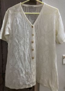 Cream Knit Cardigan