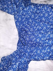 Blue Floral Mini Dress 👗