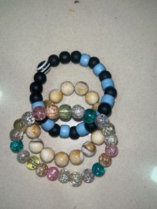 Beaded Bracelet Set - 3 Unique Styles