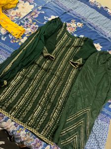 Green Pakistani Suit