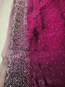 wine party wear saree