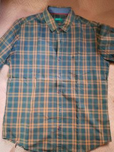 Original Benetton Plaid Flannel Shirt