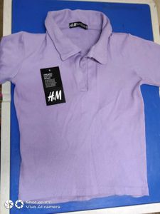 H&amp;M Purple Polo Shirt