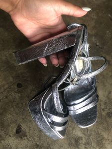 Zara Silver Heels