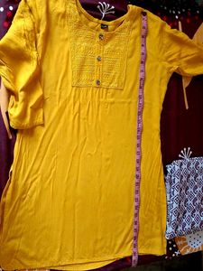 Mustard Yellow Kurti