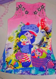 Girls 3D Printed Middi Dress