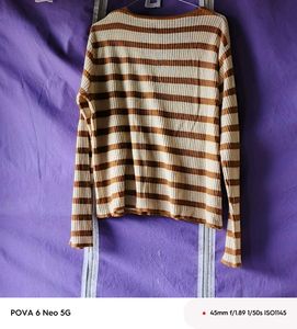 Striped Knit Top