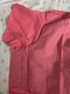 Designer Dhoti Style Long Pink Kurta Dress