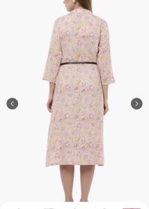 Rangriti Women Grey Floral Midi Dress