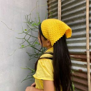 Crochet Bandana - Sunny Yellow