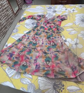 Floral Print Anarkali