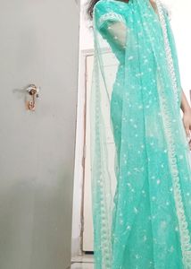 Heavy Net Saree With Blouse Offer Fast