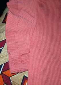 Ribbed Puff Sleeve Top