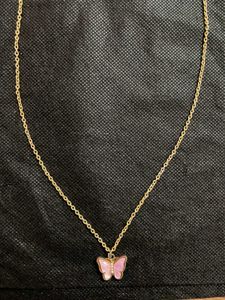BUTTERFLY PENDANT WITH CHAIN