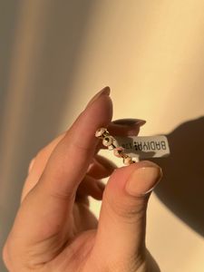 Anti Tarnish heart enamel ring