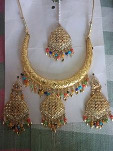 Multi Colour Necklace Set With Tikka 👍👌