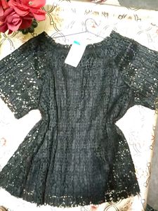 New Black Top With Tag