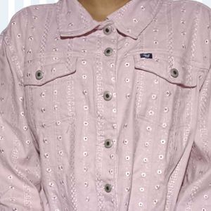 Pink Button-Down Shirt