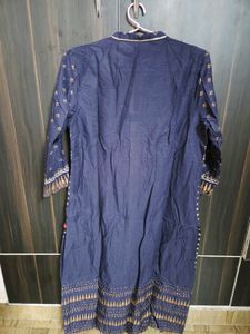 Navy Printed Kurti