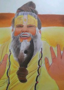 Premanand Maharaj Ji Painting