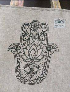 👜🪬 Hamsa Print Tote HandBag