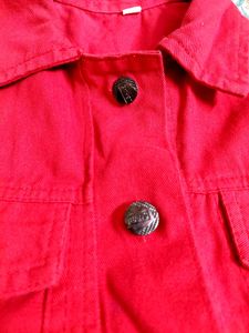 Red Denim Jacket