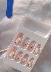 3D Crystal Diamond Nails Tips Professional Design