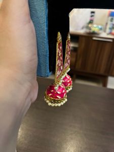 HOT PINK JHUMKA
