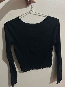 Black Long Sleeve Top
