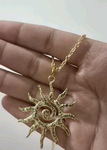 Anti Tarnish Sun Pendant