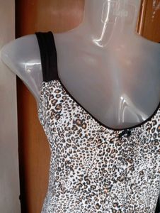Leopard Print Slip Dress