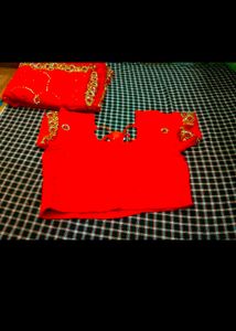 New Saree With Blouse