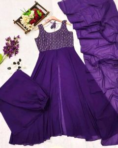Elegant Purple Kurta Set