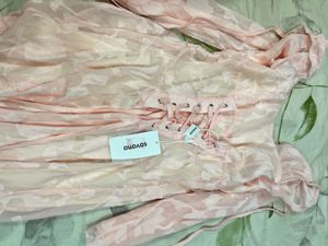 Pink Pintresty Dress Boack And Yellow