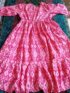 Pink Printed Dress