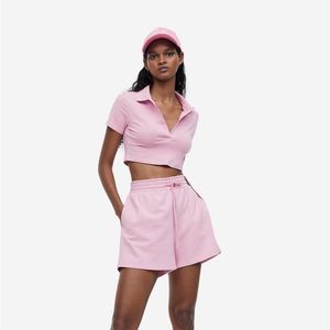 h&m Pink Cropped Top
