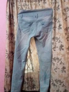 High-Waisted Light Wash Jeans
