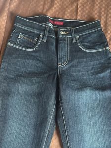 NEW bootcut jeans with tag dark blue denim