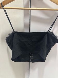 Shein Black Corset Crop Top
