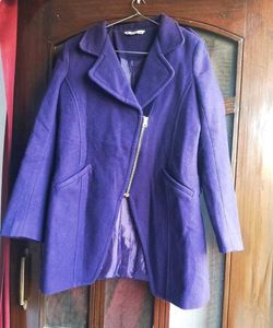 Wool Purple Coat