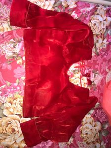 Red Padded Blouse