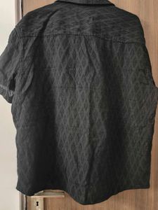 Patterned Black Shirt