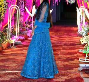 Sky Blue Colour Lehenga
